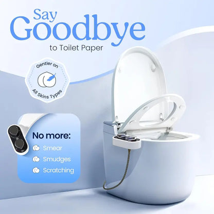 💧 Bidet Attachment: Dual Nozzle Self-Cleaning Toilet Sprayer